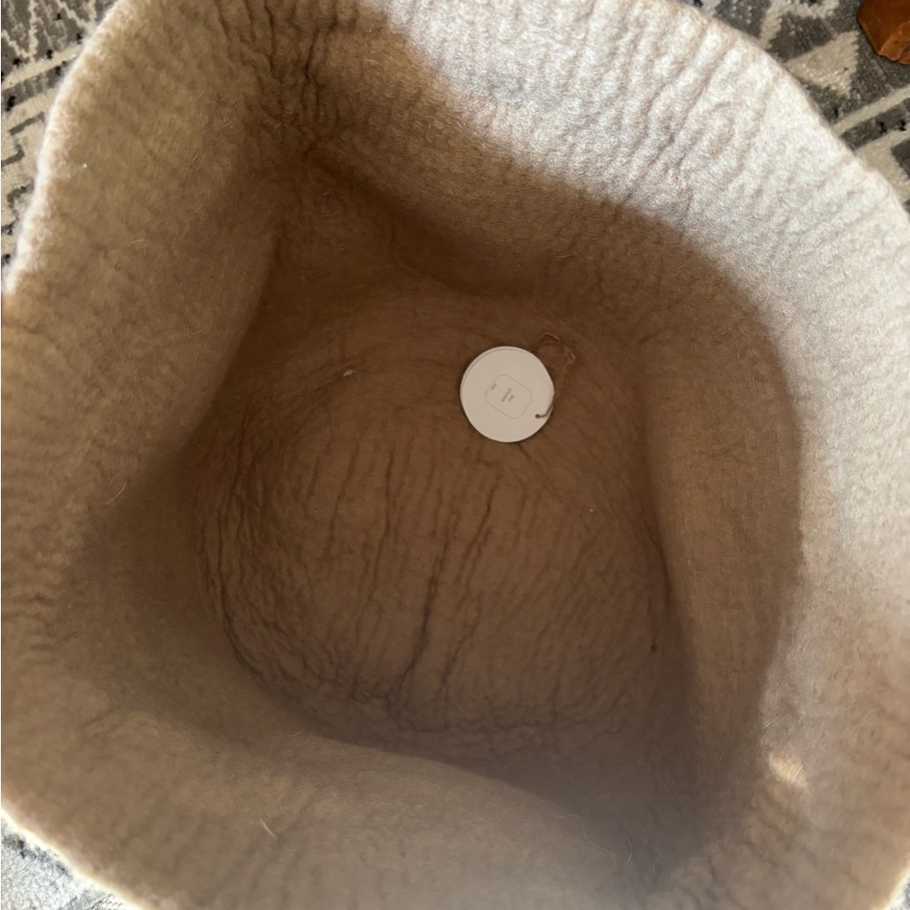 West Elm Kids Tan Felt Bucket - Picture 2 of 3